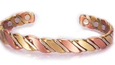 Women's Adjustable Copper Healing Bracelet in Rose Gold