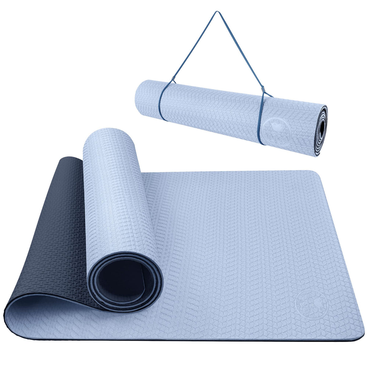 IUGA Yoga Mat Non Slip Anti-tear Yoga Mats Eco Friendly Hot Yoga Mat Thick Workout & Exercise Mat for Yoga Pilates and Fitness (72"x 24"x 6mm)