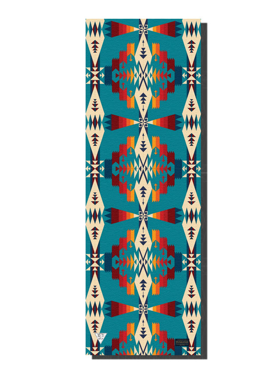 Yune Yoga x Pendleton Yoga Mat Premium All Purpose Exercise and Fitness Mat Extra Thick Non-Slip PER Yoga Mat (Tucson Turquoise)